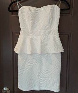 Sweetheart Peplum Bodycon Mini Dress